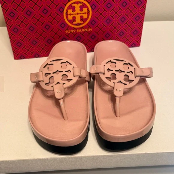 Tory Burch Blush Lug Sandals - Picture 3 of 9